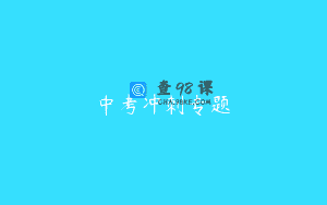 中考冲刺专题