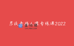 彦谈素描人像专练课2022