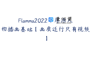 Flamma2022年厚涂人物插画基础【画质还行只有视频】