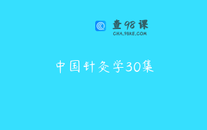 中国针灸学30集