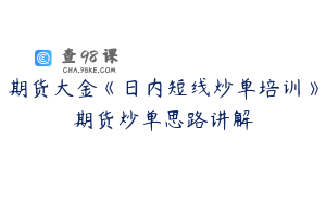 期货大金《日内短线炒单培训》期货炒单思路讲解