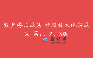 散户游击战法 炒股技术绝密战法 第1、2、3版