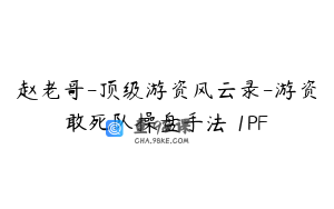 赵老哥-顶级游资风云录-游资敢死队操盘手法 1PF