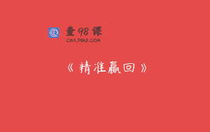 《精准赢回》