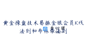 黄金操盘技术易振金银会员K线法则和布林带法则