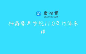 抖鑫爆单学院11.0交付体系课