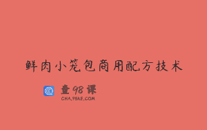 鲜肉小笼包商用配方技术