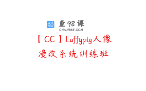 【CC】Luffypig人像漫改系统训练班