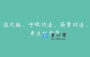 混元桩、呼吸功法、筋骨功法、养生桩全集