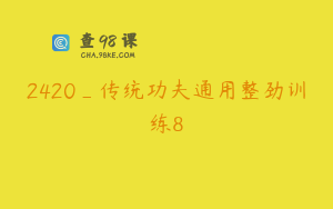 2420_传统功夫通用整劲训练8