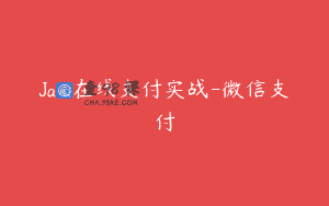 Java在线支付实战-微信支付