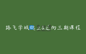 路飞学城爬虫&逆向三期课程