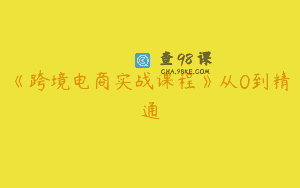 《跨境电商实战课程》从0到精通