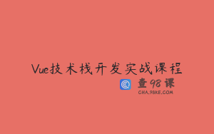 Vue技术栈开发实战课程