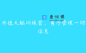 外挂大脑训练营,有序管理一切信息