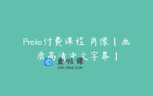 Proko付费课程 肖像【画质高清中文字幕】