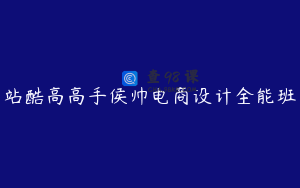 站酷高高手侯帅电商设计全能班