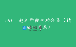 161_赵老师缠丝功合集（精细化讲课）