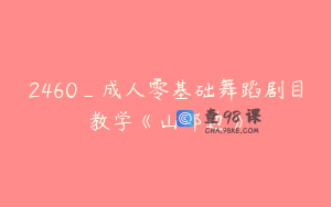 2460_成人零基础舞蹈剧目教学《山那边》