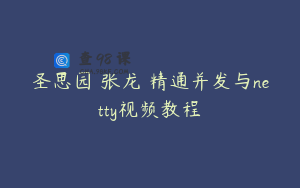 圣思园 张龙 精通并发与netty视频教程