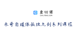 永哥自媒体孤独九剑系列课程