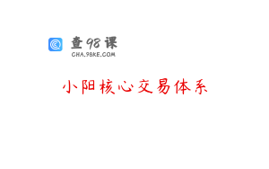 小阳核心交易体系