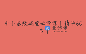中小基数减脂必修课【精华60节】