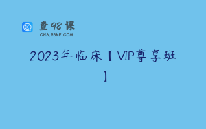2023年临床【VIP尊享班】