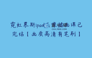 霓虹慕斯ipad头像插画课已完结【画质高清有笔刷】