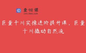 巨量千川实操进阶提升课，巨量干川撬动自然流