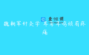 魏朝军针灸学 耳聋耳鸣颈肩疼痛
