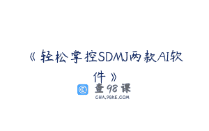 《轻松掌控SDMJ两款AI软件》