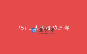 151_真传桩功三部
