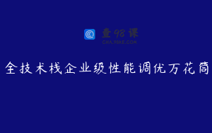 全技术栈企业级性能调优万花筒