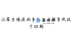 泌尿生殖疾病李氏古法推拿绝技十四期
