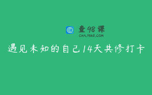 遇见未知的自己14天共修打卡