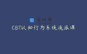 CBT认知行为系统流派课