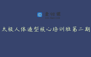 太极人体造型核心培训班第二期
