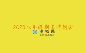 2023八年级期末冲刺营