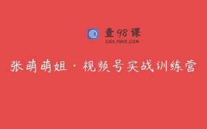 张萌萌姐·视频号实战训练营