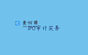 IPO审计实务