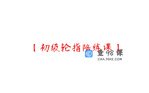 【初级轮指陪练课】