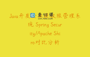 Java开发企业级权限管理系统 Spring Security/Apache Shiro对比分析