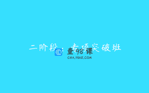 二阶段:专项突破班
