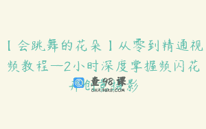 【会跳舞的花朵】从零到精通视频教程—2小时深度掌握频闪花卉创意摄影