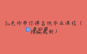 Su老师带你弹吉他毕业课程（持续更新）