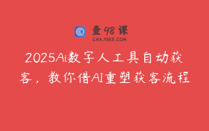 2025Ai数字人工具自动获客，教你借AI重塑获客流程