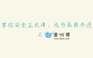 掌控安全正式课：成为高薪渗透工程师