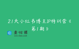 21天小红书博主IP特训营《第1期》