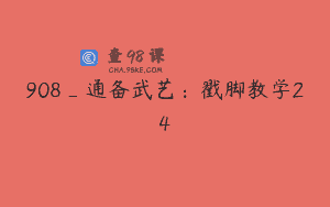 908_通备武艺：戳脚教学24